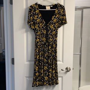 Fit and flare floral dress Anthropologie